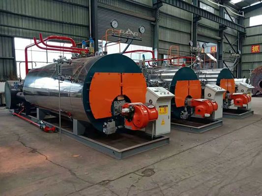 Horizontal Gas Fired Steam Boiler Large Output For Wood Processing Industries